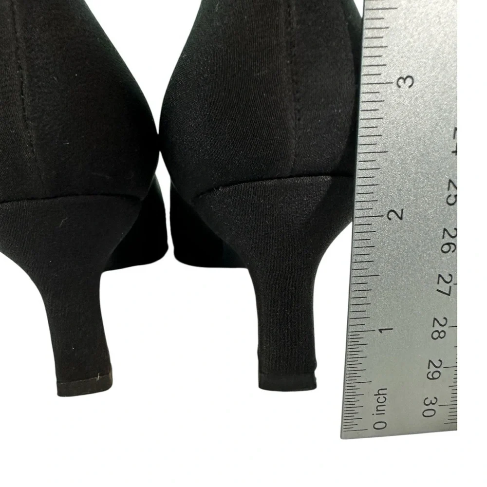 Stuart Weitzman Black Heels with Sparkling Details